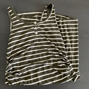 Olive Green Bodycon Maternity Dress - Size Large